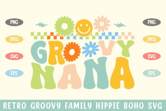 Retro Groovy Nana Hippie Boho Svg Review